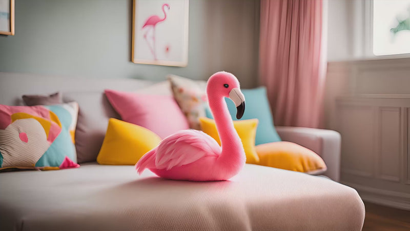 Adelle flamingo toy